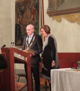 Margot Neuer mit Oberbürgermeister Wolbergs
