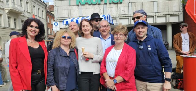 Auf ein Eis mit Katarina Barley und Thomas Rudner